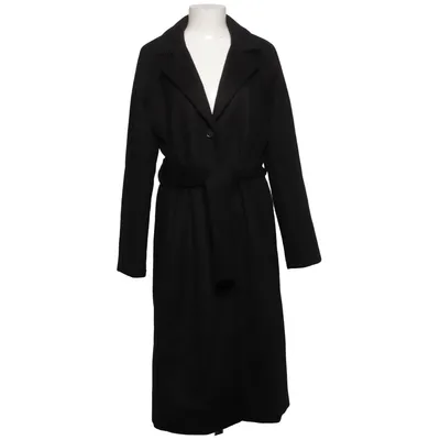 Mantel (Schwarz) von Object Polyester, Wolle