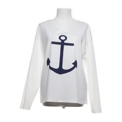 Long sleeve T-shirt (White, Blue) from CBR Cotton, Polyester