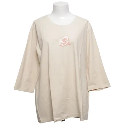 T-shirt (Beige) fra Denim & Co Bomuld, Elastan