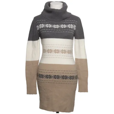 Turtleneck dress (Gray, Beige, White) from Preziosa Acrylic, Polyamide, Wool