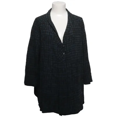Blouse (Bleu, Noir) de Poetry Lin, Tencel