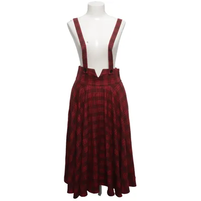 Jupe salopette (Rouge, Noir) de Voodoo Vixen Polyester, Viscose