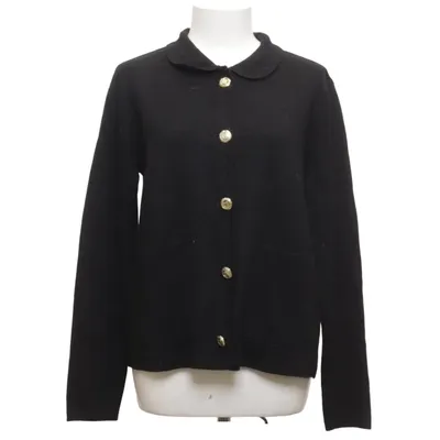 Cardigan (Sort) fra Bondelid Akryl, Merinould