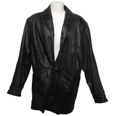 Leather coat (Black) from Lemon Collection