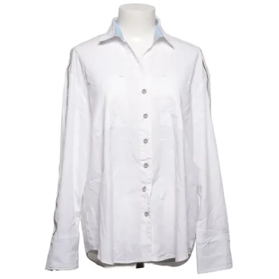 Skjorta (Vit, Blå) från Just White Bomull, Elastan, Polyester