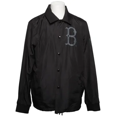 Coachjacka (Svart, Vit) från Majestic Athletic Bomull, Polyester