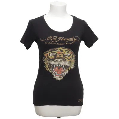 T-shirt (Sort) fra Ed Hardy Bomuld, Elastan