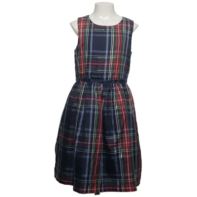 Kleid (Blau, Rot, Grün) von Johnnie B Baumwolle, Metallfaser, Polyester