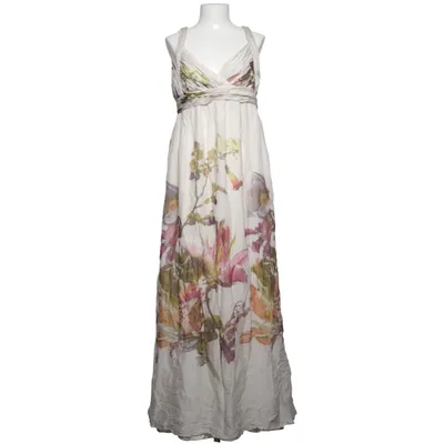 Långklänning (Vit, Flerfärgad) från Zara Woman Polyester, Silke