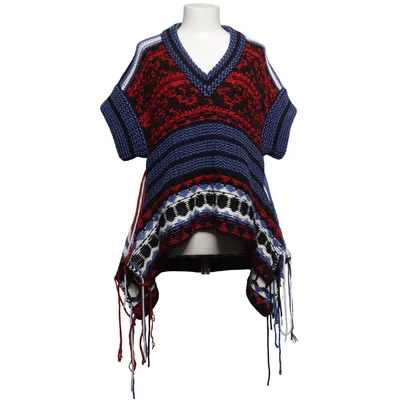 Poncho (Blauw, Rood, Zwart) van Sonia Rykiel Mohair, Polyamide, Viscose, Wol