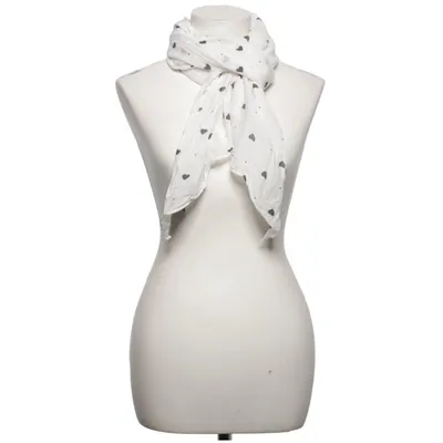 Sjal (Hvid, Sort) fra Scarfs 4 You Bomuld, Silke