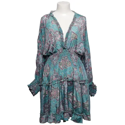 Dress (Blue, Pink, Multicolored) from Deepti S.C. Polyester, Silk