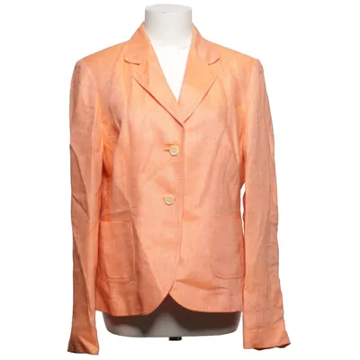 Blazer (Oranje) van St Emile Acetaat, Linnen, Viscose
