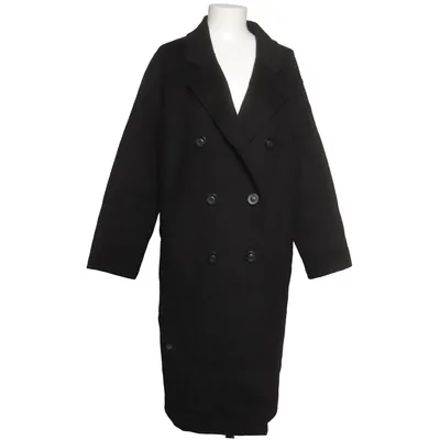 Manteau (Noir) de Zara Outerwear Acrylique, Polyester, Laine