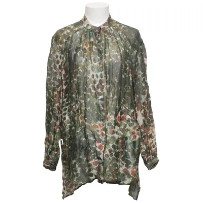 Blouse (Vert, Multicolore) de Henrik Vibskov Lin, Soie
