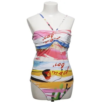 Maillot de bain une pièce (Blanc, Multicolore) de Naturana Élasthane, Polyamide, Polyester