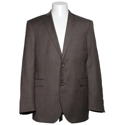 Kavaj (Brun) från Dressmann Elastan, Polyester, Ull