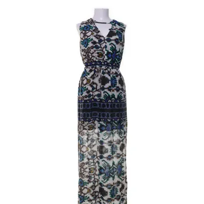Maxi jurk (Zwart, Meerkleurig) van Zara Basic Polyester