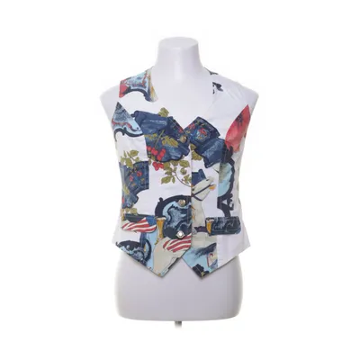 Suit vest (White, Multicolored) from Otto Kern Cotton