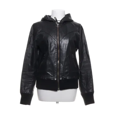 Leather jacket (Black) from Blendshe Acrylic, Leather, Polyester