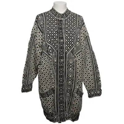 Cardigan (Black, White) from Norlender Wool