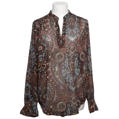 Blouse (Brown, Blue, Multicolored) from Costamani Polyester