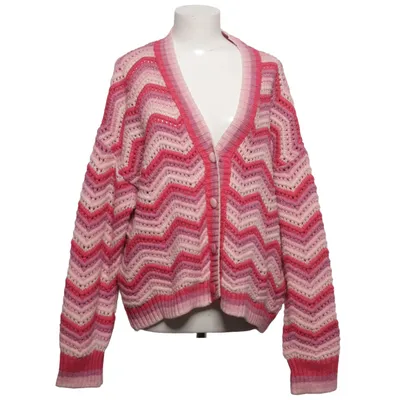 Cardigan (Pink, Purple, Multicolored) from Mango Acrylic, Polyester