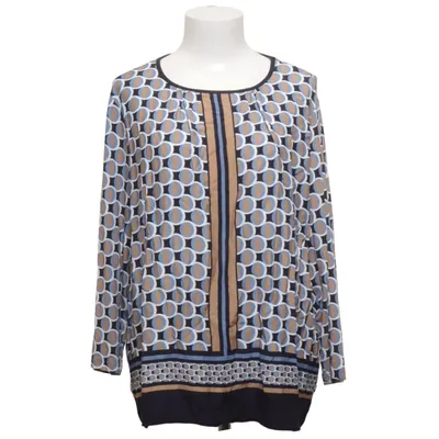 Blouse (Blauw, Bruin, Wit) van Frank Walder Elastaan, Viscose