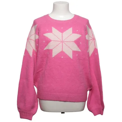 Pull-over (Rose, Blanc) de Danefae Acrylique, Élasthane, Polyamide, Laine