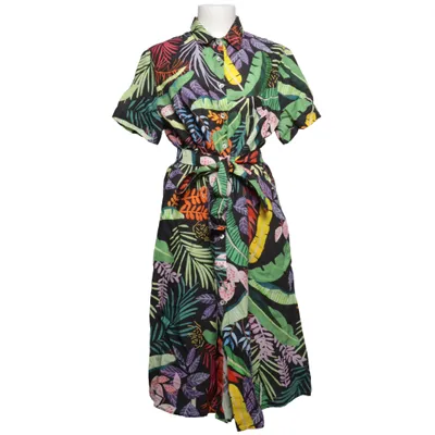 Shirt dress (Black, Multicolored) from 120% Lino Linen