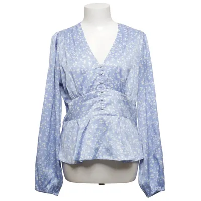 Bluse (Blå, Hvid) fra Neo Noir Polyester