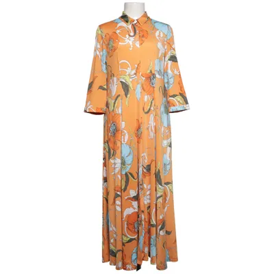 Robe (Orange, Multicolore) de Stockholms Klänningsfabrik Élasthane, Polyester
