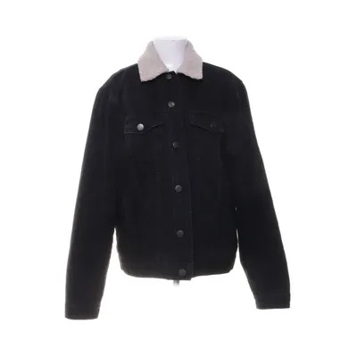 Fodrad jeansjacka (Svart) från New Look Bomull, Polyester