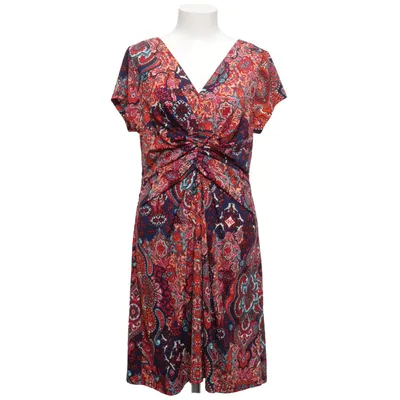 Jurk (Blauw, Rood, Meerkleurig) van Stella Morgan Elastaan, Polyester