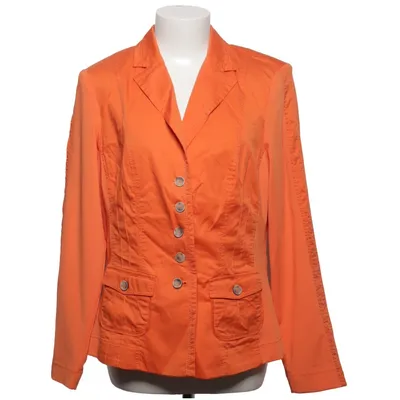 Blazer (Oranje) van Apanage Collection Katoen, Elastaan, Polyester