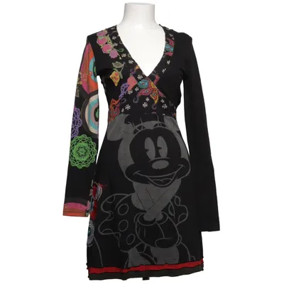 Jurk (Zwart, Meerkleurig) van Desigual Disney Katoen
