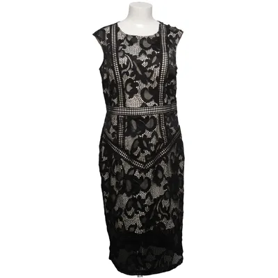 Cocktailkleid (Schwarz, Beige) von Little Mistress Elasthan, Polyamid, Polyester