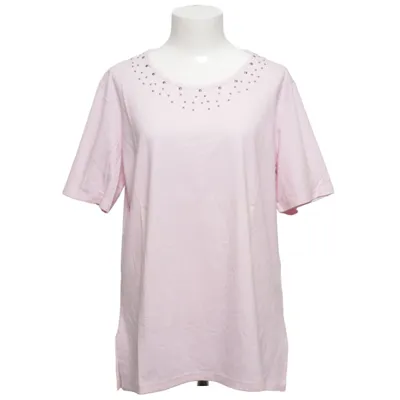 T-shirt (Pink) fra Denim & Co Bomuld, Elastan, Polyester