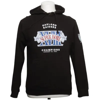 Sweat à capuche (Noir) de Mitchell & Ness Coton, Polyester
