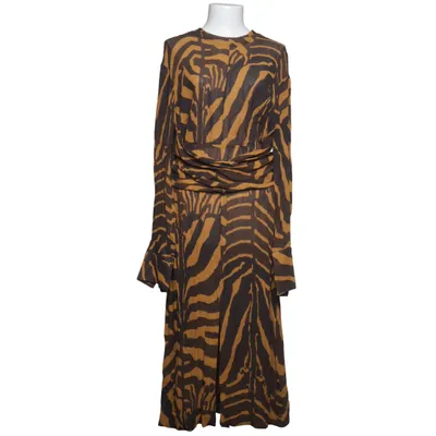 Klänning (Svart, Gul, Brun) från H&M Studio Bomull, Viskos