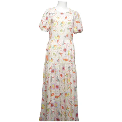 Maxi jurk (Wit, Meerkleurig) van Neon Rose Polyester