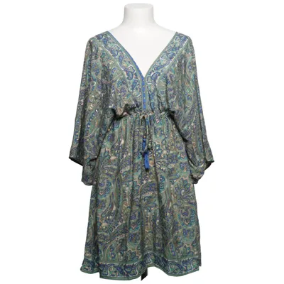 Kaftan (Blauw, Groen, Beige) van Bigg Bull Polyester, Zijde