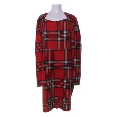 Klänning (Röd, Flerfärgad) från Shein Curve Elastan, Polyester