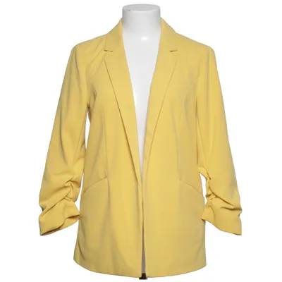 Blazer (Gul) fra ONLY Blue Denim Elastan, Polyester