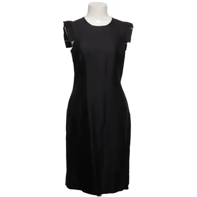 Dress (Black) from Pollini Silk, Viscose, Wool