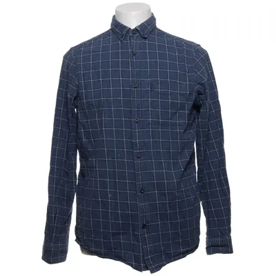 Flanellen overhemd (Blauw, Wit) van Fjällräven Katoen