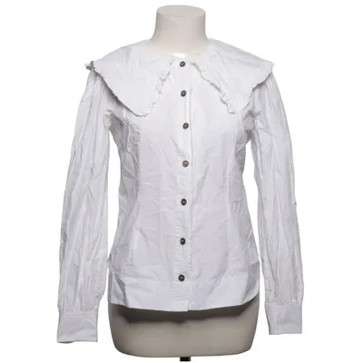 Blouse (White) from Ganni Organic cotton