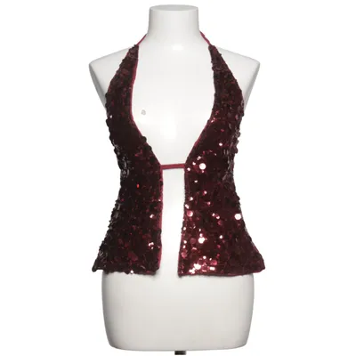Haltertop (Rood) van Shein Elastaan, Polyester