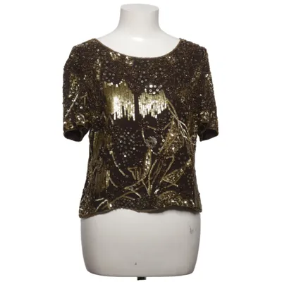 Top (Brown, Gold) from Prestige Silk