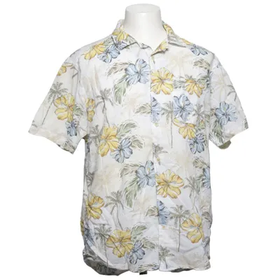Short sleeve shirt (White, Yellow, Blue) from Pioneer Cotton, Linen